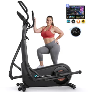 MERACH Elliptical Trainer – 18.5" Stride, Quiet Magnetic Drive, 8 Resistance Levels