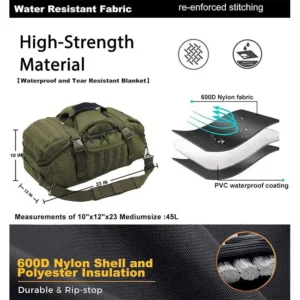 Waterproof Large Capacity Travel Duffel Bag