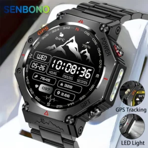 SENBONO GPS Bluetooth Call Smartwatch for Men
