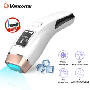 Vancostar 4-in-1 IPL Hair Removal Device – Cooling, LCD, Acne & Skin Care